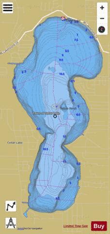 cedar lake indiana depth map  Webster Street 
